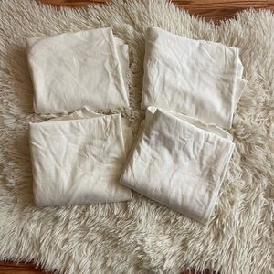 NWOT Boys Hanes Comfort Soft White T-Shirt Bundle of 4 Size XL